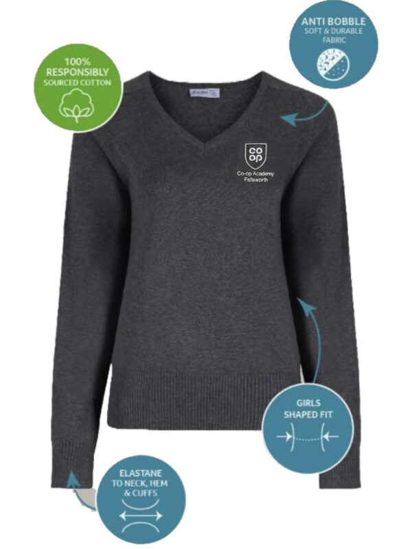 Co-op Failsworth Girls V-neck Knitwear
