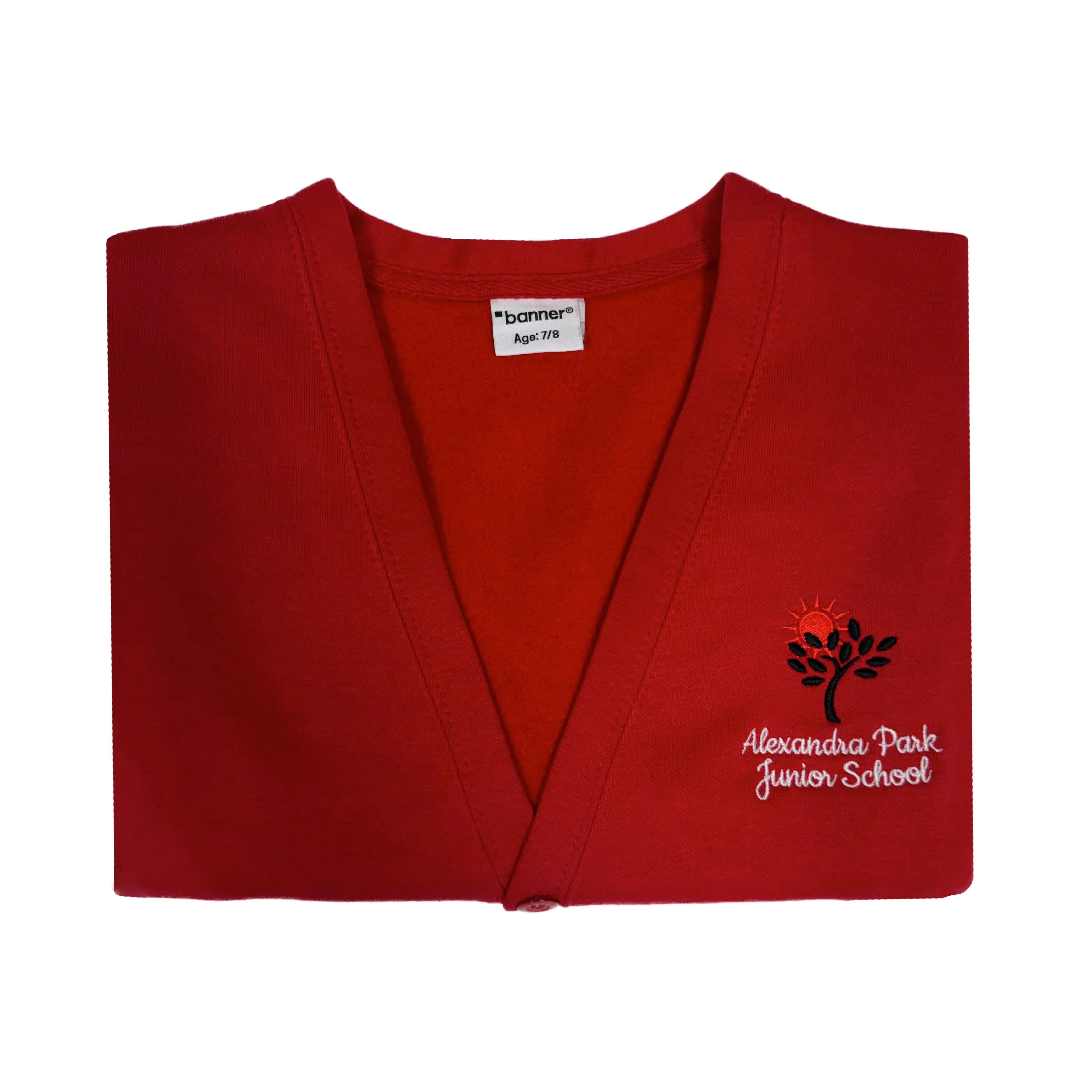 Alexandra Park Sweatshirt/Cardigan Red